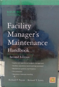 Image of Facility manager's maintenance handbook ed. 2