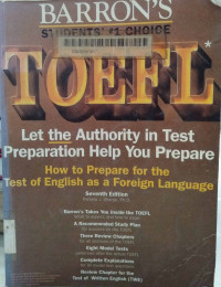 How to prepare for the toefl: test of english as a foreign language 7th edition