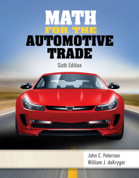 Math for the automotive trade 6th edition