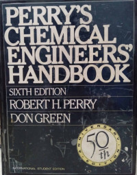 Image of PERRY'S CHEMICAL ENGINEERINGHANDBOOK ED. 6