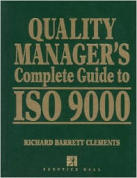 QUALITY MANAGER'S COMPLETE GUIDE TO ISO 9000