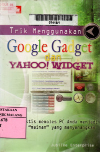 Trik menggunakan google gadget dan yahoo! widget