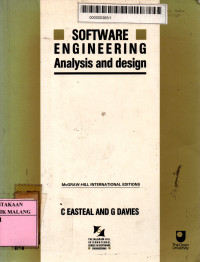 Software engineering: analysis and design