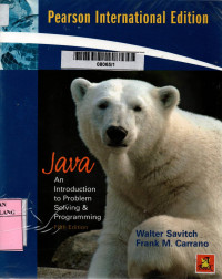 Java: an introduction to problem solving and programming 5th edition