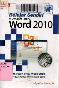 Belajar sendiri microsoft office word 2010