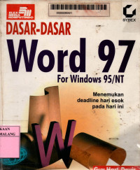 Dasar-dasar word 97 for windows 95/nt edisi 1