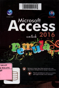 Microsoft access 2016 untuk pemula edisi 1