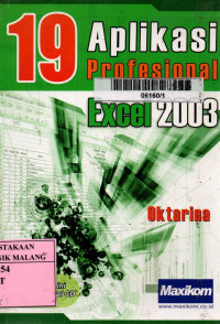 Image of 19 aplikasi profesional excel 2003