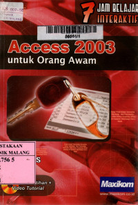 7 jam belajar interaktif access 2003 untuk orang awam edisi 1
