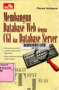 Singkat tepat jelas membangun database web dengan cgi dan database server