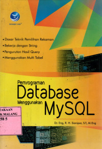 Pemrograman database menggunakan mysql edisi 1
