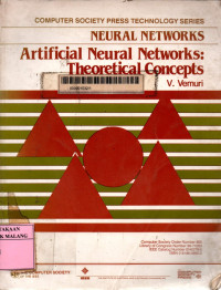 Neural networks artificial neural networks: theoretical concepts