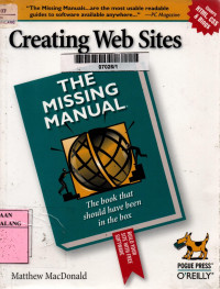 Creating web sites: the missing manual
