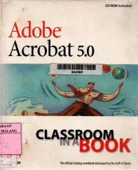 Adobe acrobat 5.0 classroom in a book