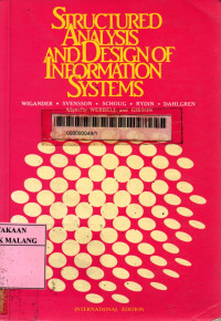 Structured analysis and design of information system