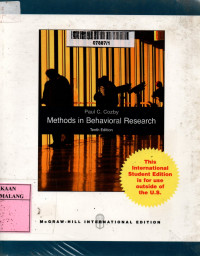 Methods in behavioral reserach 10th edition