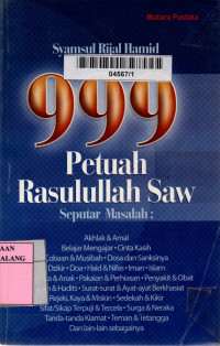 Image of 999 petuah rasulullah saw