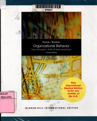Organizational behavior : key concepts, skills and best practices 4th edition