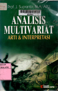 Analisis multivariat: arti dan interpretasi edisi 1