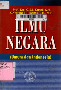 Ilmu negara : umum dan indonesia