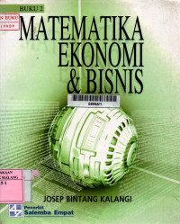 Matematika ekonomi dan bisnis buku 2 edisi 1