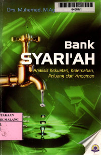 Image of Bank syari'ah: analisis kekuatan, kelemahan, peluang dan ancaman