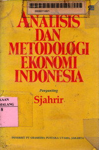 Analisis dan metodologi ekonomi Indonesia