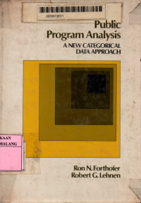 Public program analysis: a new categorical data approach