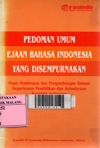 Pedoman umum ejaan bahasa Indonesia yang disempurnakan edisi 2