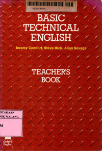 Basic technical English: teacher's book