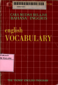 Cara mudah belajar bahasa Inggris: English vocabulary