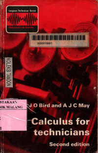 Calculus for technicians 2nd edition