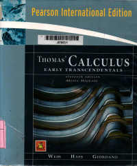 Thomas' calculus early transcendentals 11th edition