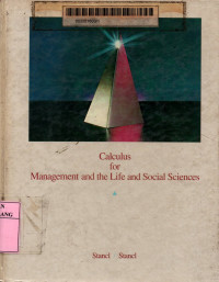Calculus for management and the life and social science