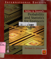Miller and freund's probability and statistics for engineers 7th edition