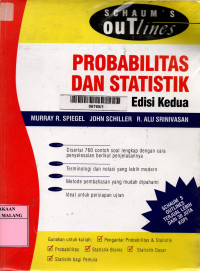 Schaum's outlines teori dan soal-soal probabilitas dan statistik edisi 2
