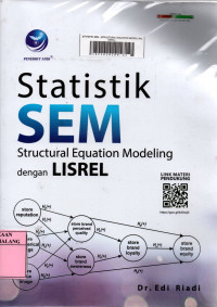 Image of Statistik SEM: structural equation modelling dengan LISREL