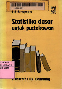 Statitiska dasar untuk pustakawan