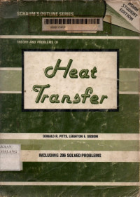 Schaum's outline of theory and problems heat transfer