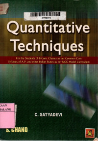 Quantitative techniques