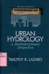 Urban hydrology: a multidisicplinary perspective revised edition