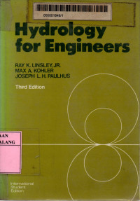 Hydrology for engineers 3rd edition