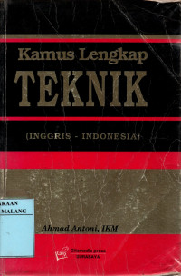 Kamus lengkap teknik (Inggris-Indonesia)
