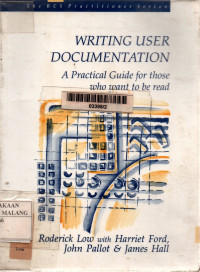 Image of Writing user documentation: a practical guide for those who want to be read