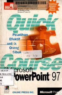 Quick course in microsoft powerpoint 97