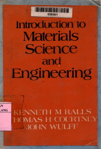 Introduction to materials science and engineering