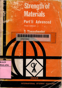 Strength of materials: advanced theory and problems part II 3rd edition