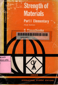 Strength of materials: elementary theory and problems part I 3rd edition