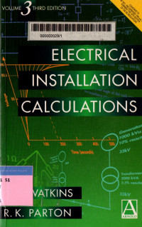 Electrical installation calculations volume 3 3th edition