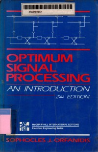 Optimum signal processing: an introduction 2nd edition